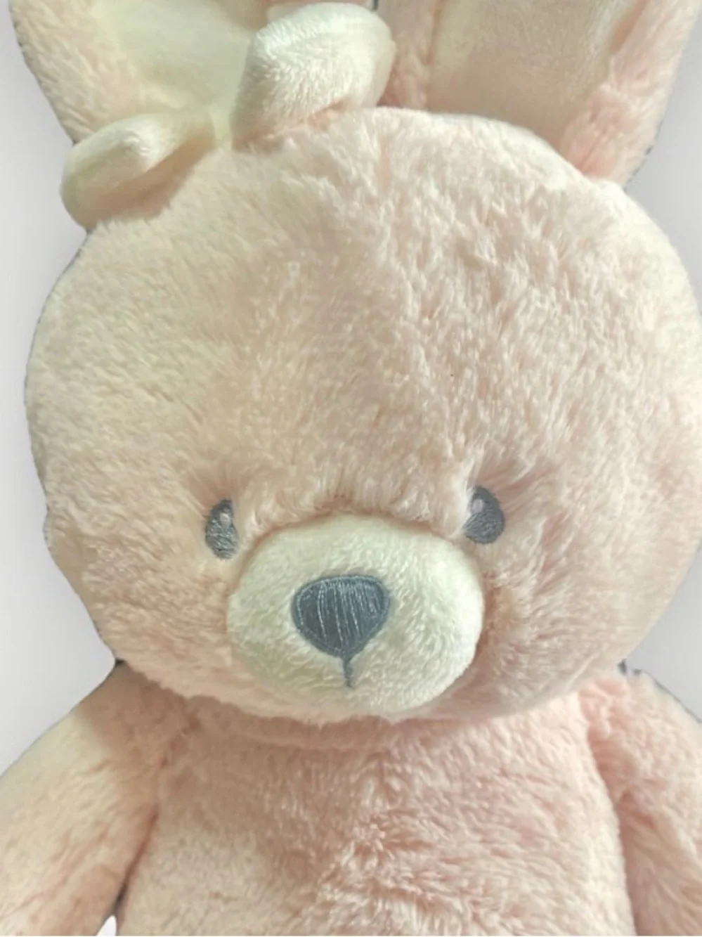 Baby Gund Pink Bunny “Rosie” Plush with Cream Accent Bow
